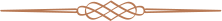 Intricate Celtic knotwork on horizontal bar