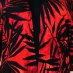 Red Bamboo Jacket Fabric