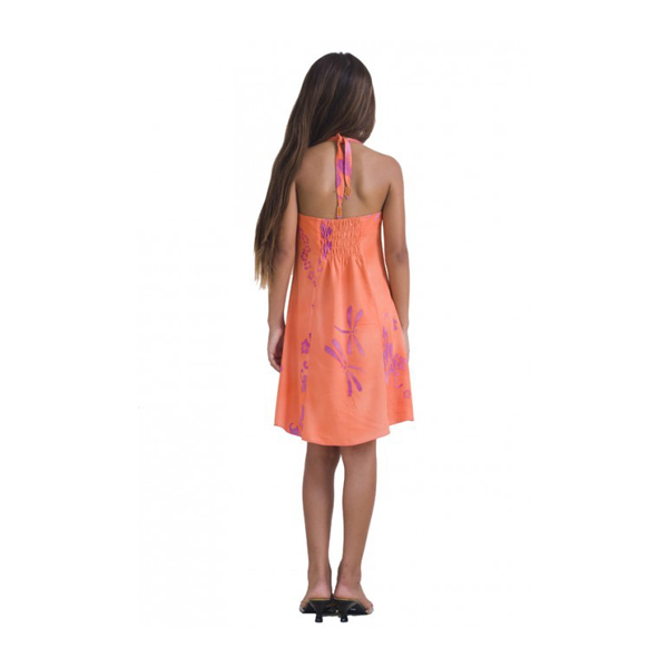 hawaiian halter dress volcanic red hawaiian napali halter dress main image 0